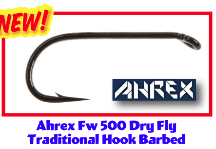 Ahrex FW 500 Dry Fly Traditional Barbed Hook 24 pack