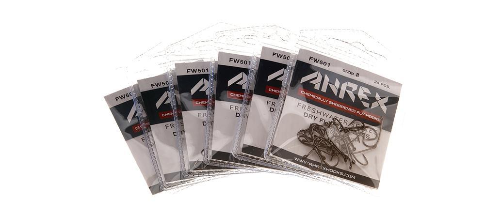 Ahrex FW 501 Dry Fly Traditional Barbless Hook 24 pack